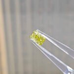 1.06ct radiant cut fancy intense yellow lab grown diamond
