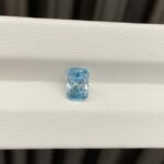 1.06ct radiant cut fancy vivid blue lab grown diamond