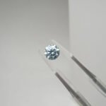 1.14ct round cut fancy blue lab grown diamond