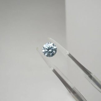 1.14ct round cut fancy blue lab grown diamond
