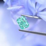1.15ct radiant cut fancy vivid green lab grown diamond