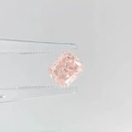 1.16ct radiant cut fancy intense pink lab grown diamond