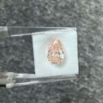 1.21ct pear cut fancy intense pink lab grown diamond