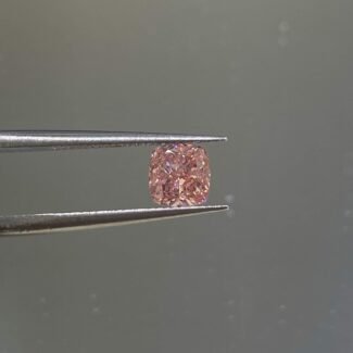 1.23ct cushion cut fancy vivid pink lab grown diamond