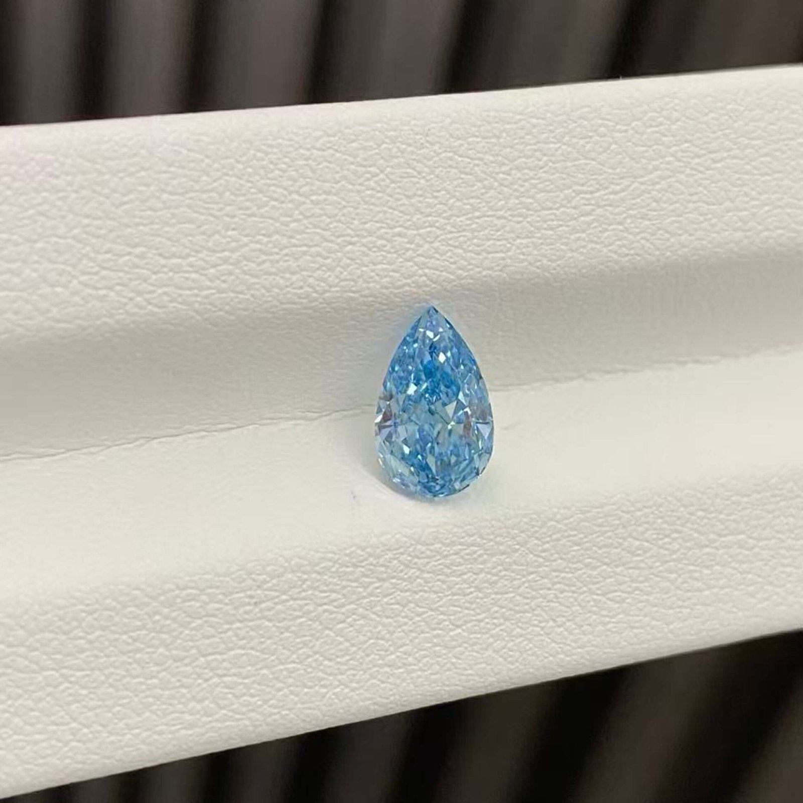 1.51ct pear cut fancy vivid blue lab grown diamond 1.51ct pear cut fancy vivid blue lab grown diamond