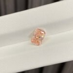 1.51ct radiant cut fancy vivid pink lab grown diamond