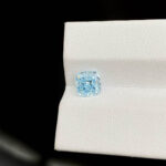 1.53ct cushion cut fancy blue lab grown diamond