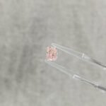 1.66ct radiant cut fancy pink lab grown diamond