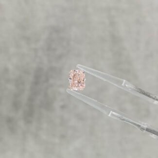 1.66ct radiant cut fancy pink lab grown diamond