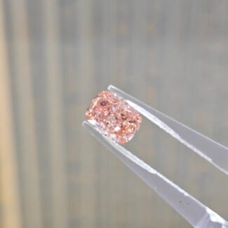 1.70ct cushion cut fancy intense pink lab grown diamond
