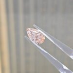 1.84ct pear cut fancy intense pink lab grown diamond