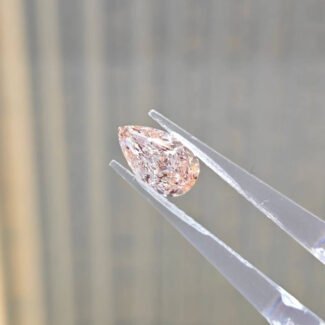 1.84ct pear cut fancy intense pink lab grown diamond