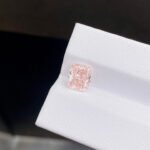 2.01ct cushion cut fancy intense pink lab grown diamond