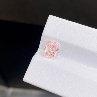 2.01ct cushion cut fancy intense pink lab grown diamond