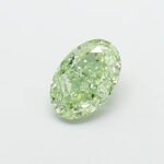 2.01ct oval cut fancy vivid green lab grown diamond