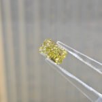 2.01ct radiant cut fancy intense yellow lab grown diamond