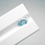 2.02ct pear cut fancy intense blue lab grown diamond