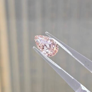 2.02ct pear cut fancy vivid pink lab grown diamond