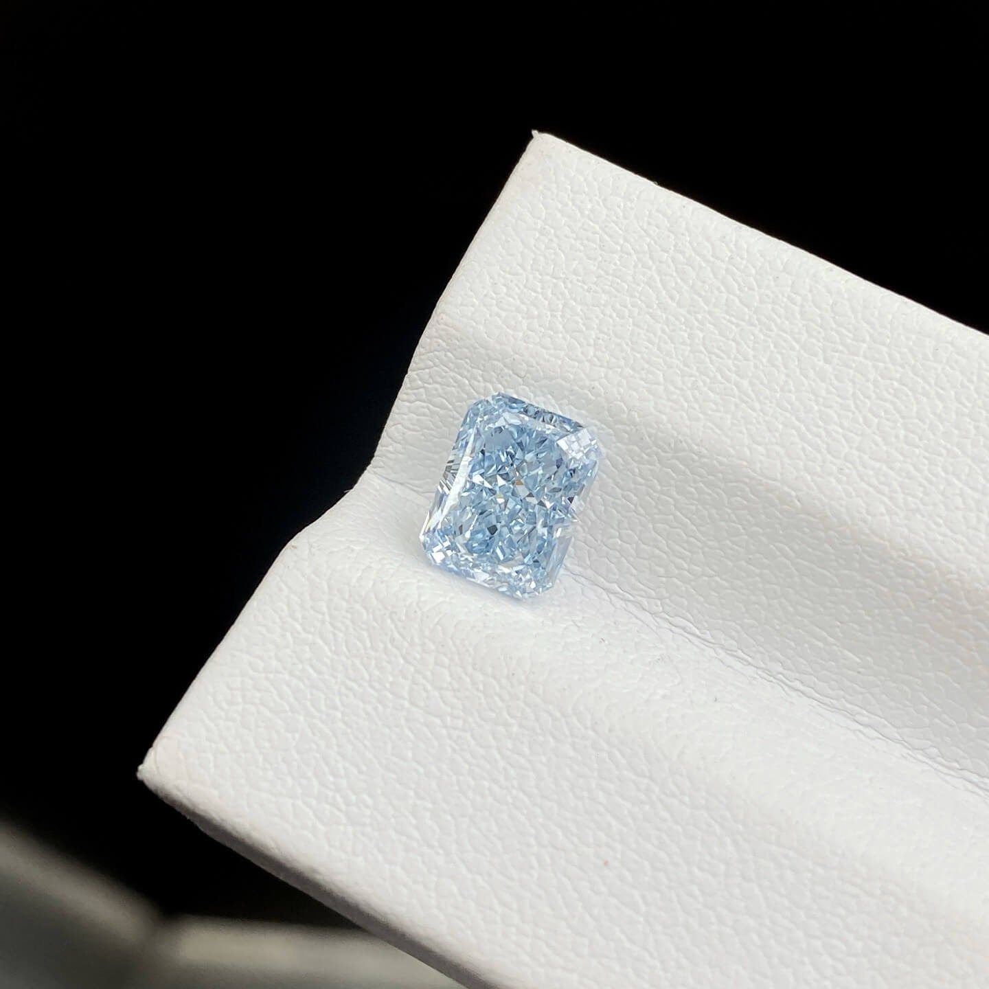 2.02ct radiant cut fancy blue lab grown diamond 2.02ct radiant cut fancy blue lab grown diamond