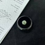 2.02ct round cut fancy vivid green lab grown diamond