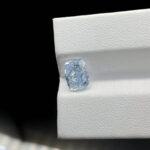 2.03ct cushion cut fancy blue lab grown diamond