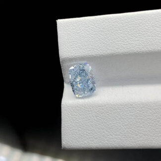 2.03ct cushion cut fancy blue lab grown diamond