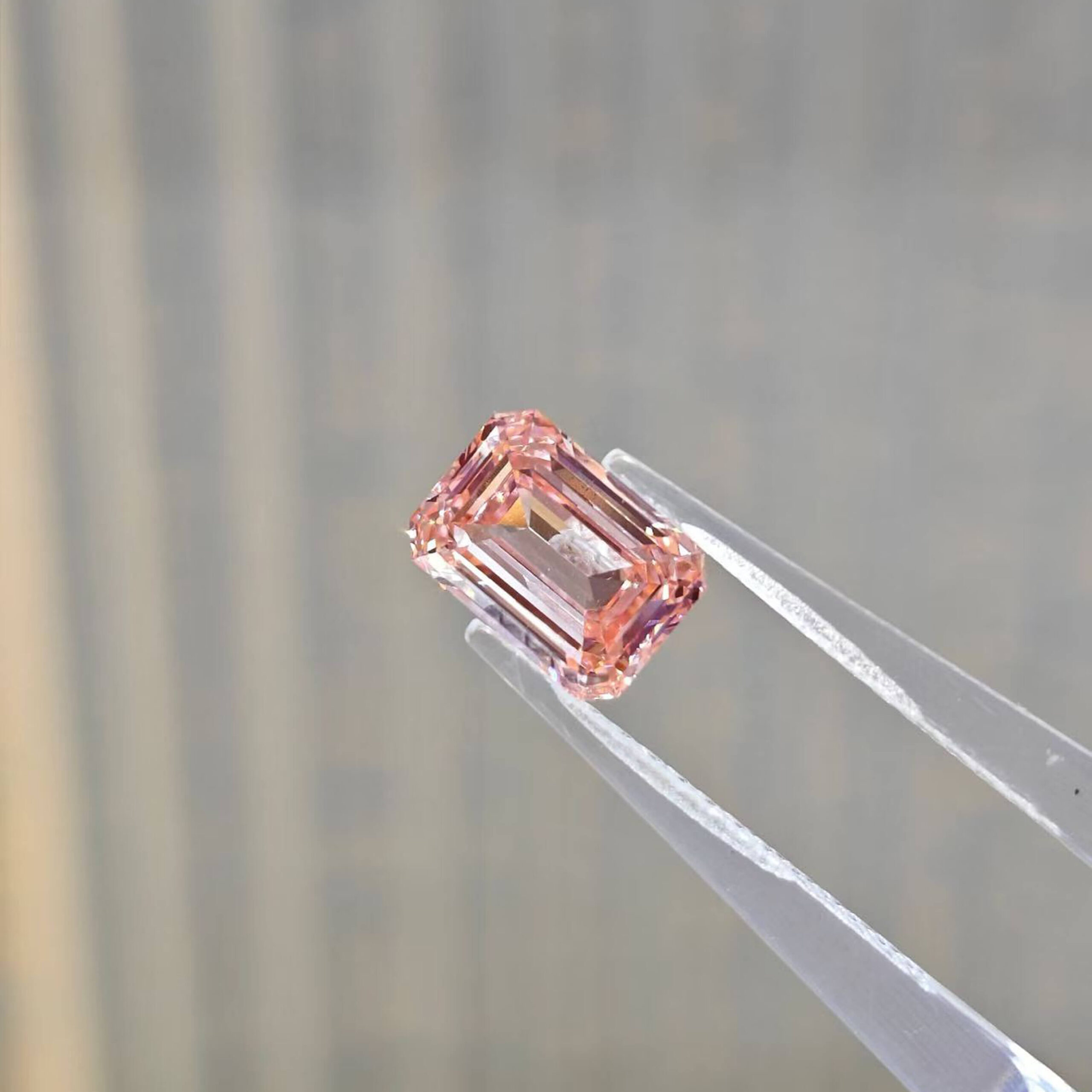 2.05ct emerald cut fancy intense pink lab grown diamond 2.05ct emerald cut fancy intense pink lab grown diamond