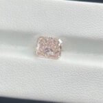 2.09ct radiant cut fancy pink lab grown diamond
