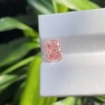 2.21ct radiant cut fancy intense pink lab grown diamond