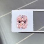 2.52ct cushion cut fancy vivid pink lab grown diamond