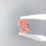 2.54ct radiant cut fancy vivid pink lab grown diamond