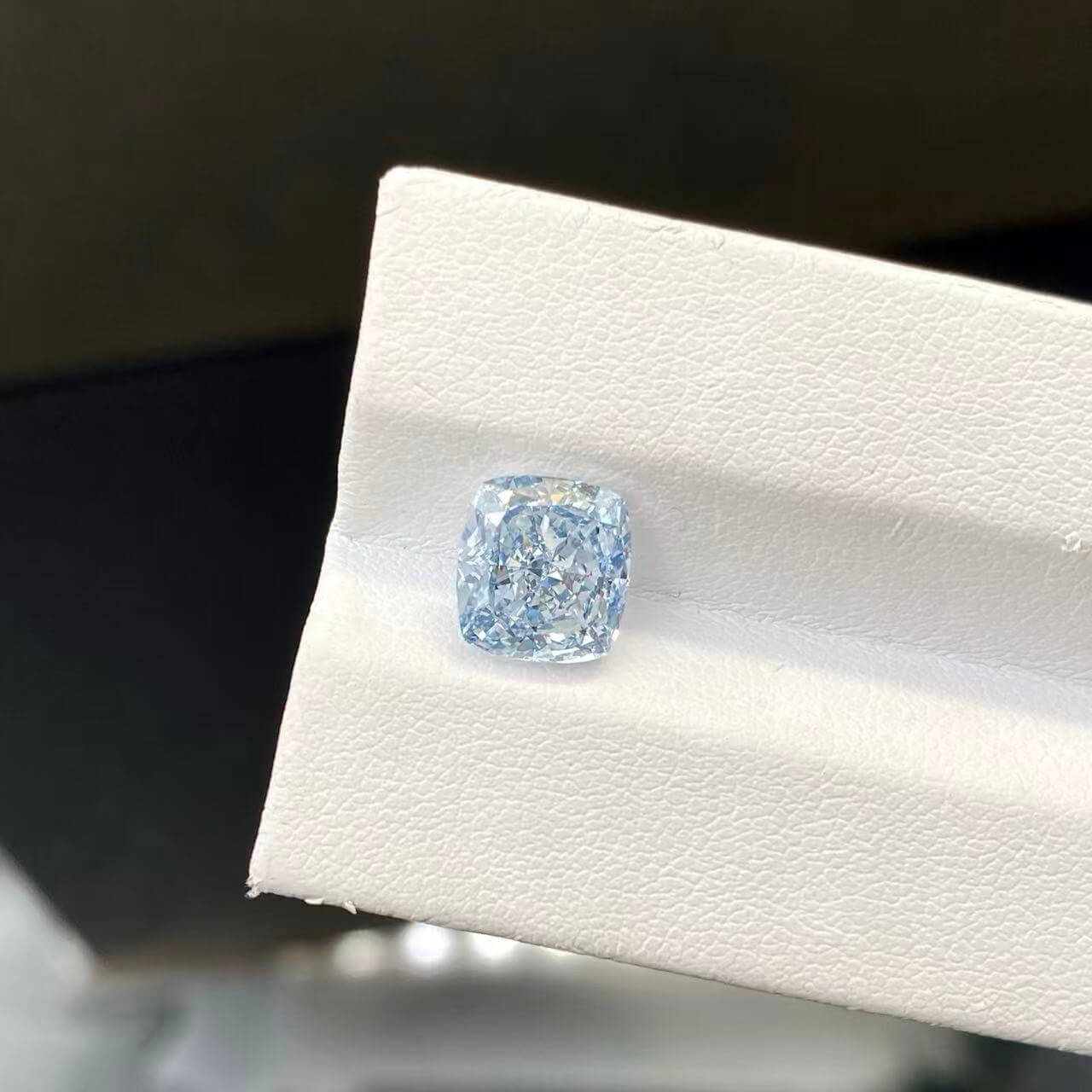 3.00ct cushion cut fancy blue lab grown diamond 3.00ct cushion cut fancy blue lab grown diamond