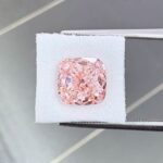 3.03ct cushion cut fancy intense pink lab grown diamond