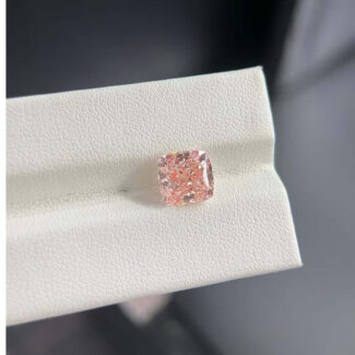 3.04ct cushion cut fancy vivid pink lab grown diamond