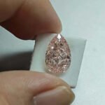 3.04ct pear cut fancy intense pink lab grown diamond