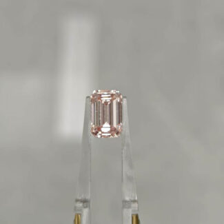 3.05ct emerald cut fancy pink lab grown diamond