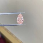 3.09ct pear cut fancy intense pink lab grown diamond