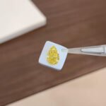 3.09ct pear cut fancy intense yellow lab grown diamond