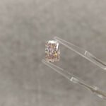 3.60ct radiant cut fancy pink lab grown diamond