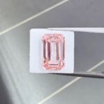 4.51ct emerald cut fancy intense pink lab grown diamond