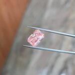 5.05ct radiant cut fancy vivid pink lab grown diamond