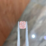 5.06ct cushion cut fancy intense pink lab grown diamond