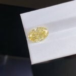 5.23ct oval cut fancy intense yellow lab grown diamond