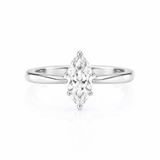 Marquise cut lab grown diamond engagement ring 02