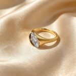 Marquise cut lab grown diamond engagement ring 04