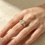 Oval cut lab grown diamond engagement ring 03