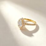 Oval cut lab grown diamond engagement ring 04