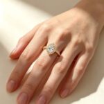 Oval cut lab grown diamond engagement ring 04