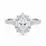 Oval cut lab grown diamond engagement ring 05