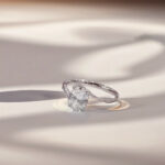 Oval cut lab grown diamond engagement ring 01